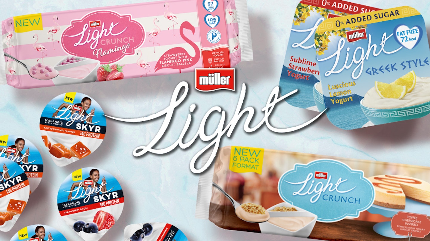 Müller Light yoghurts