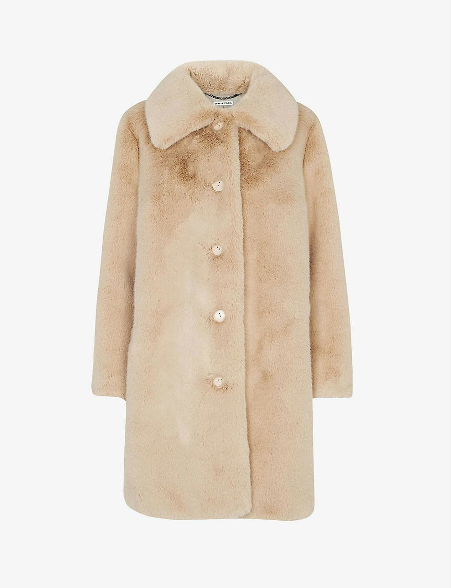 Whistles, Faux Fur Coat, £249 at Selfridges