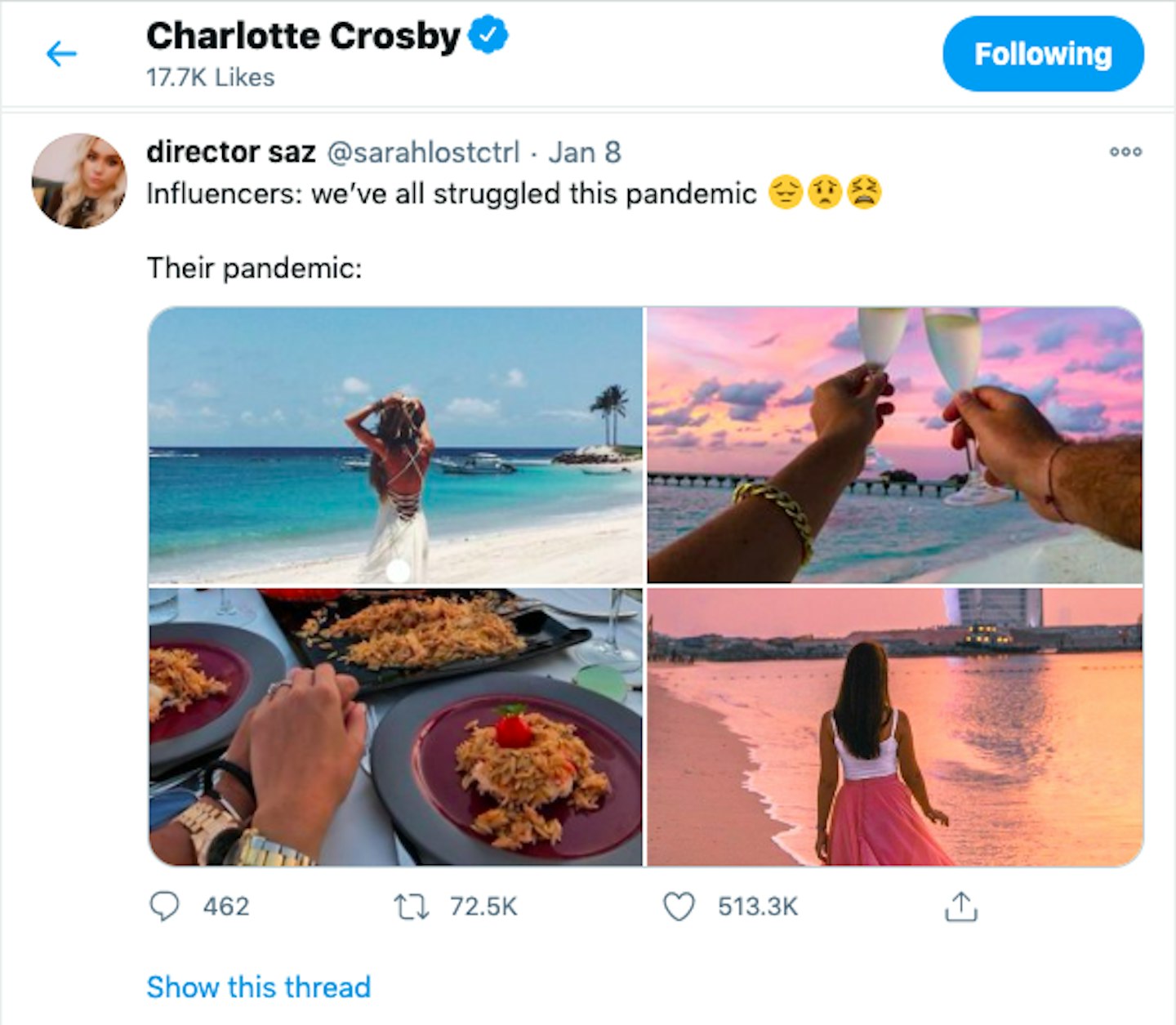Charlotte Crosby cryptic tweet Chloe Ferry