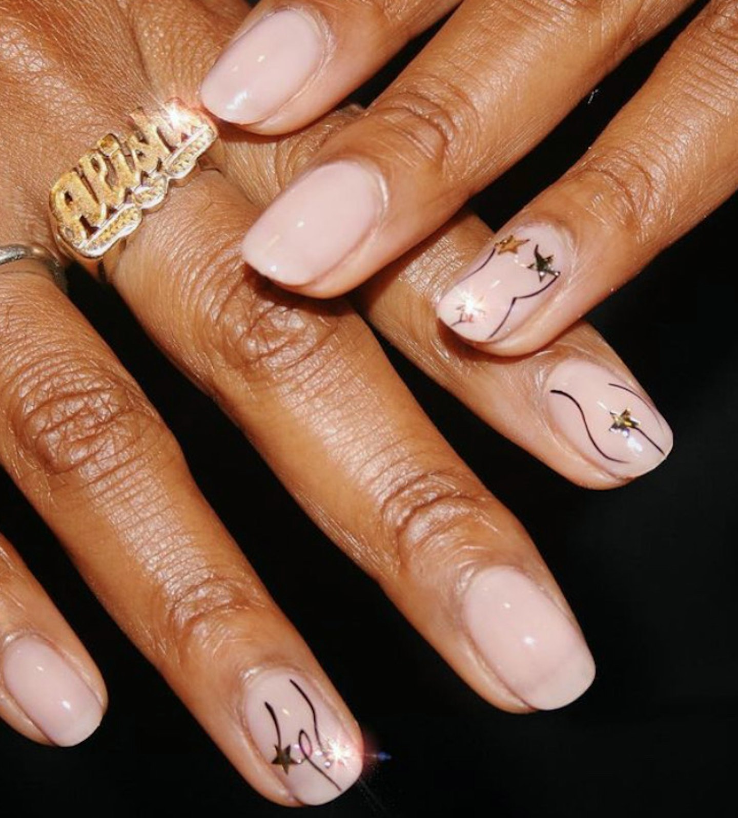 Nude Illustration Nail Designs