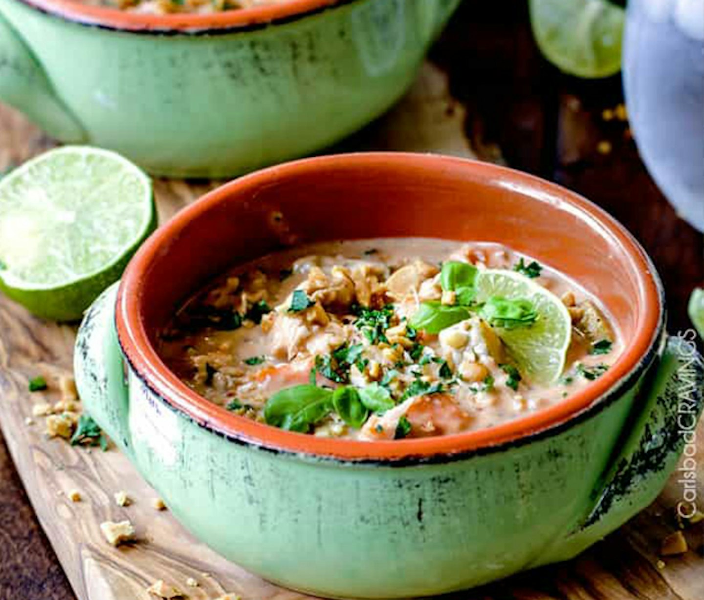 THAI SOUP WITH CHICKEN AND WILD RICE