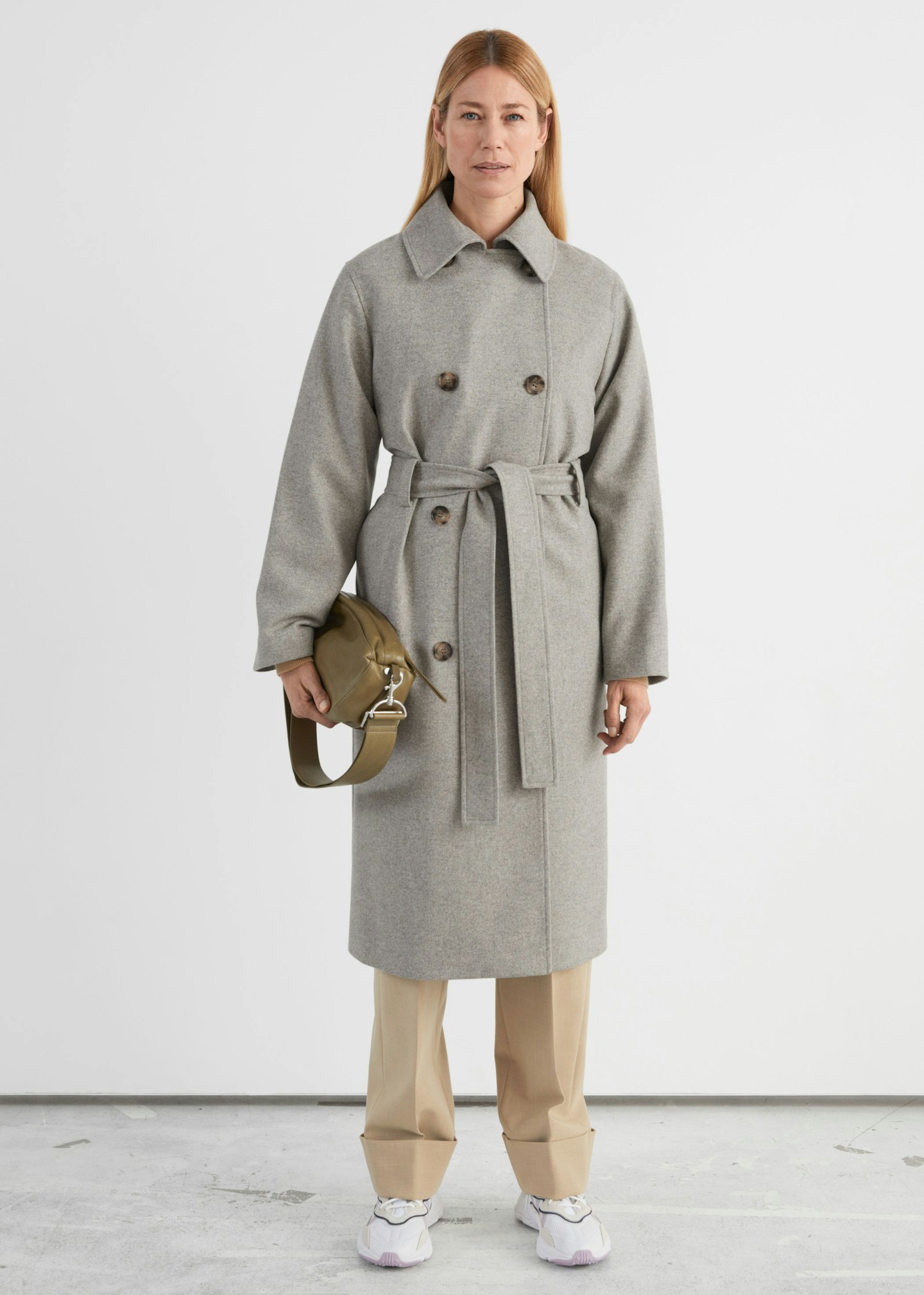 & Other Stories, Relaxed Wool-Blend Trench Coat, £175