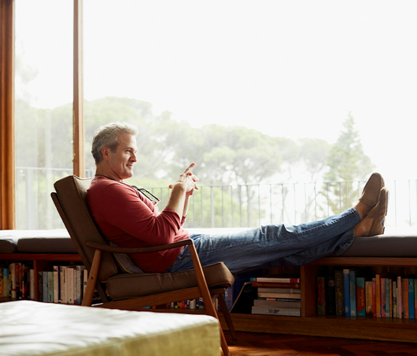 facing window chair
