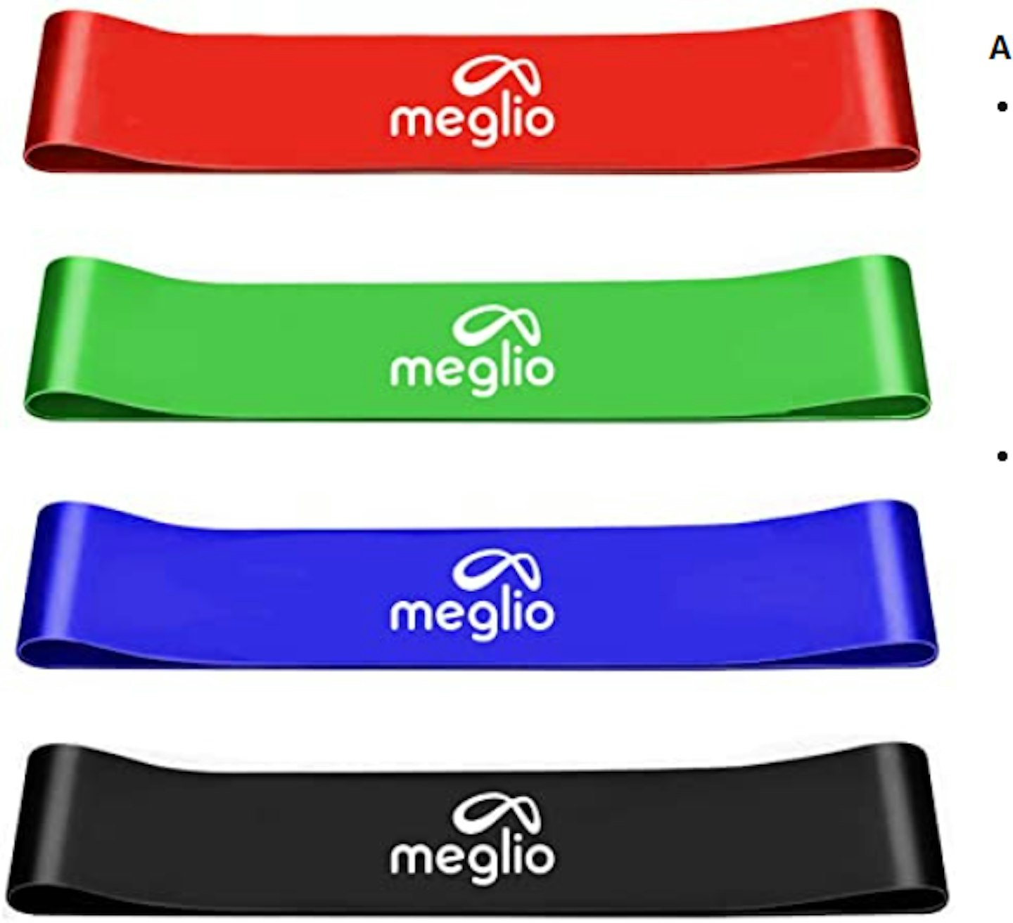 Meglio Latex Free Resistance Bands