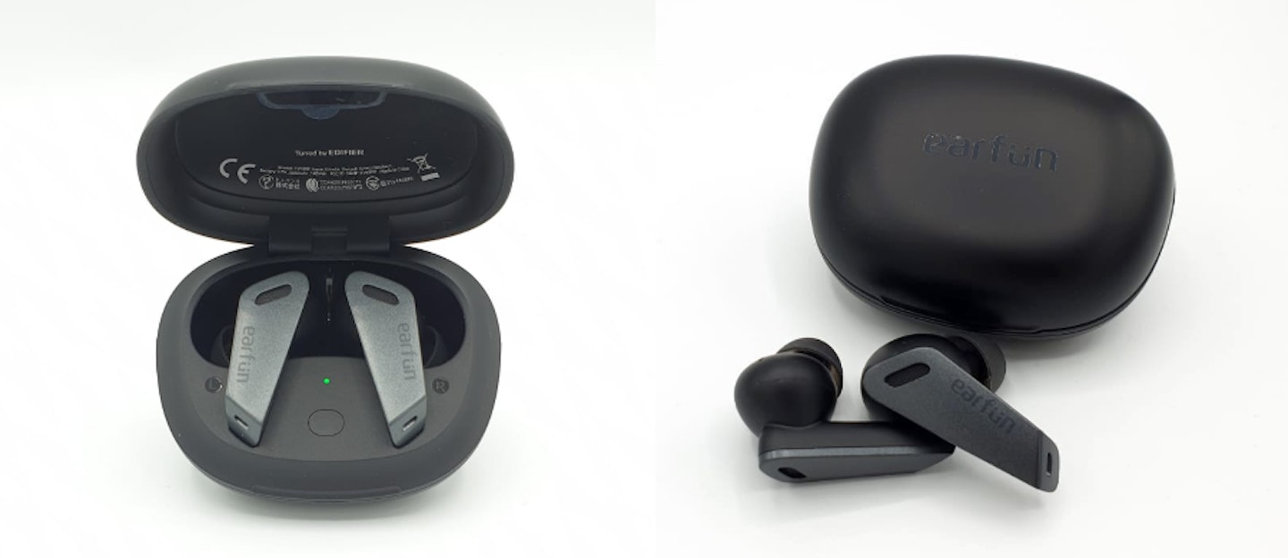 EarFun Air Pro Wireless Earbuds in case and next to case