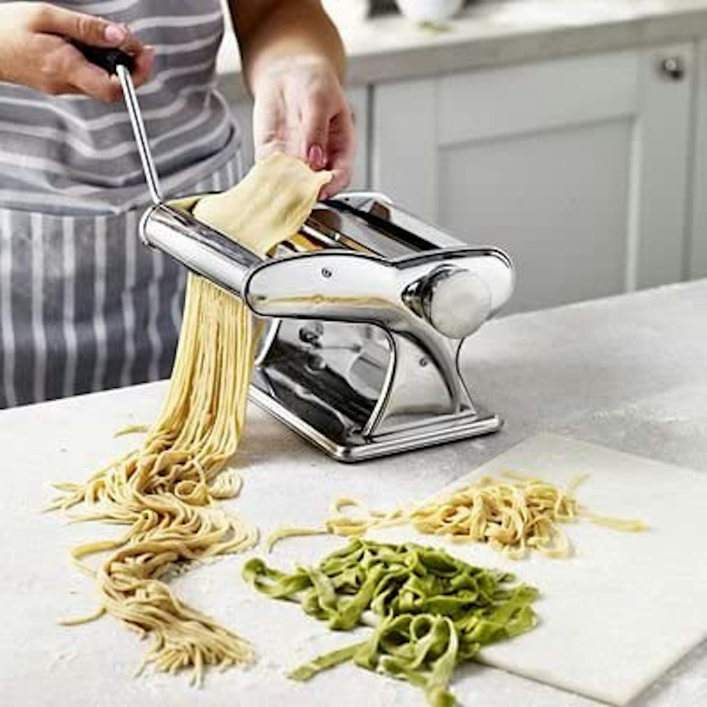 Stainless steel noodle maker pasta making machine for dough roller forks  noodles press ravioli spaghetti tools