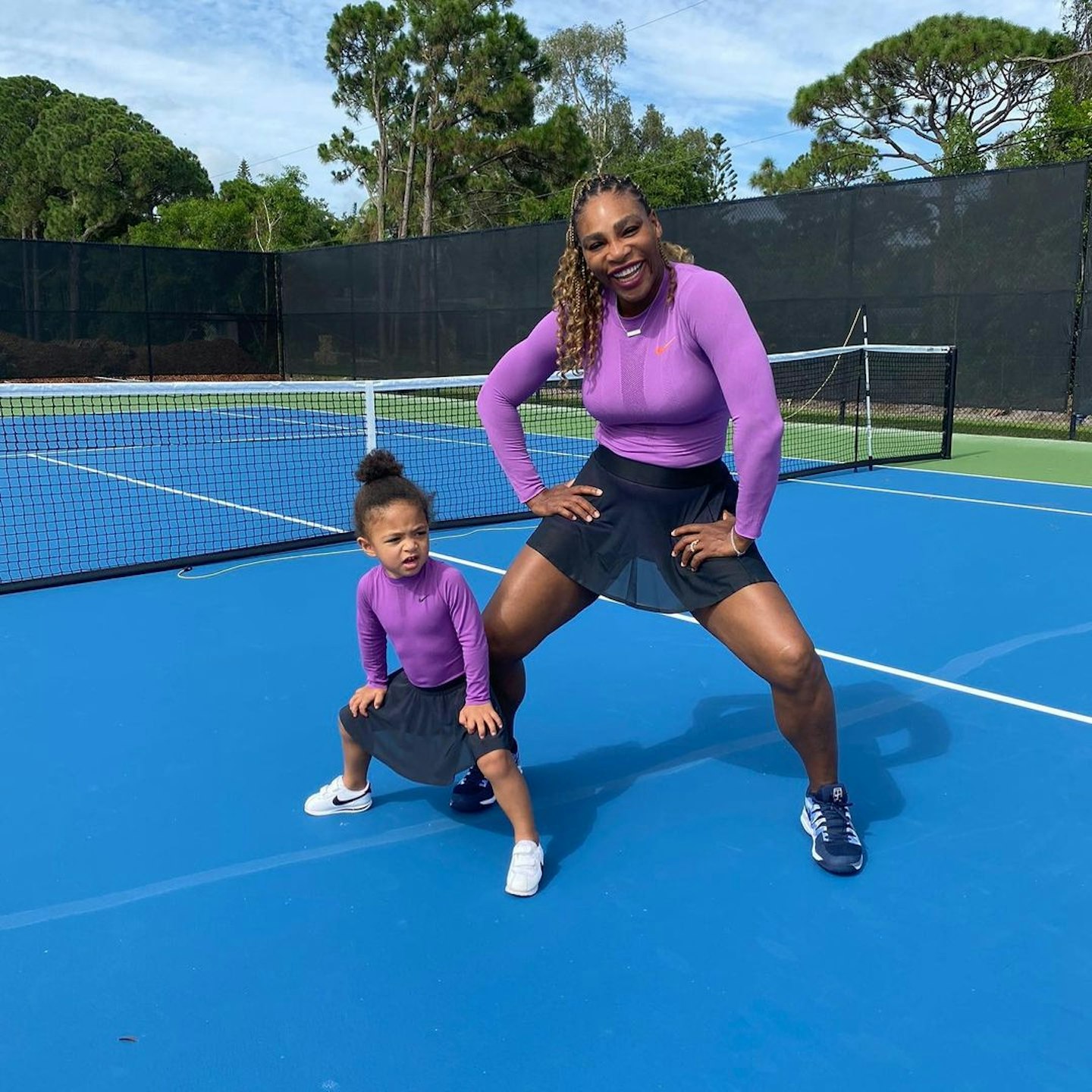 Serena Williams and Alexis Olympia