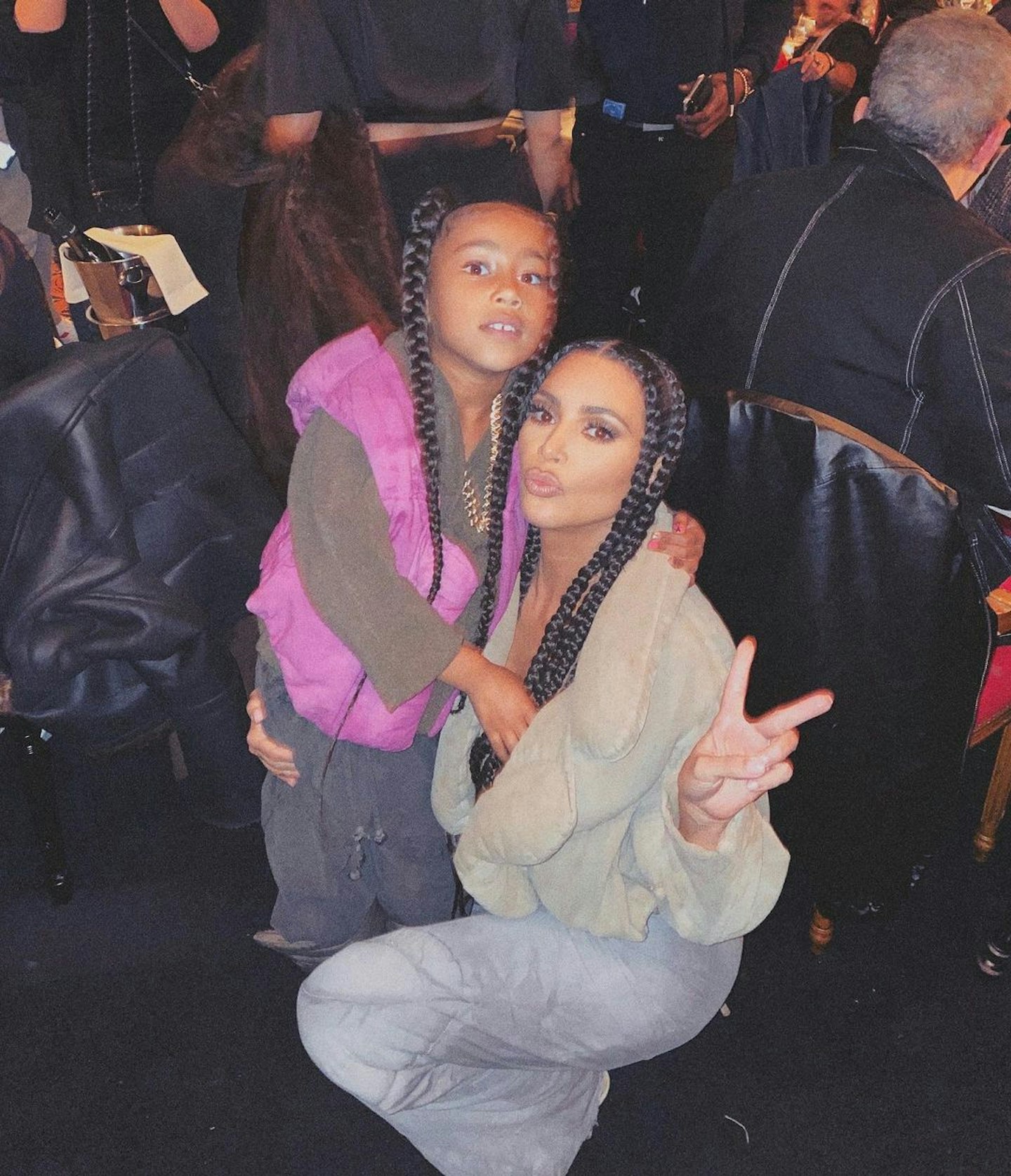 Kim Kardashian and North