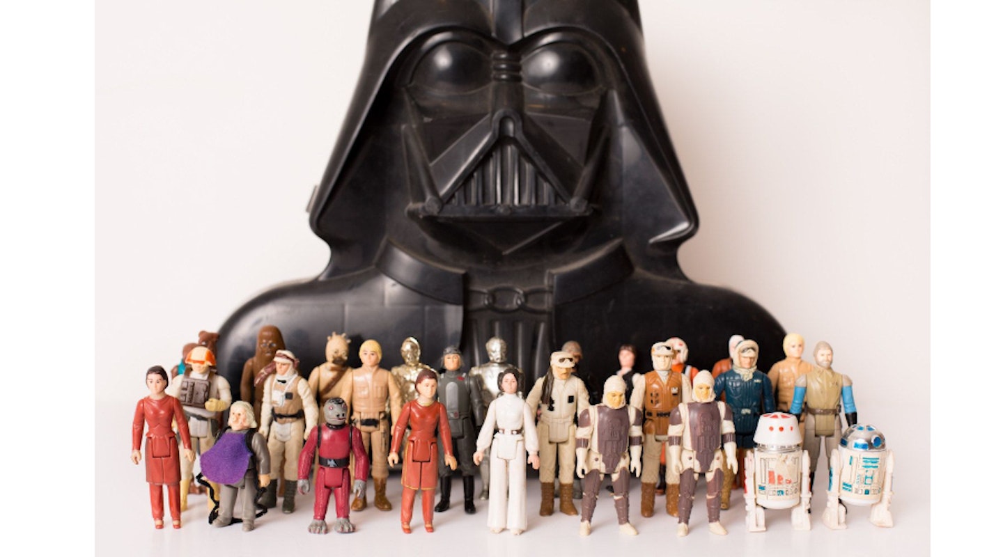Star Wars figurine collection from the 80s