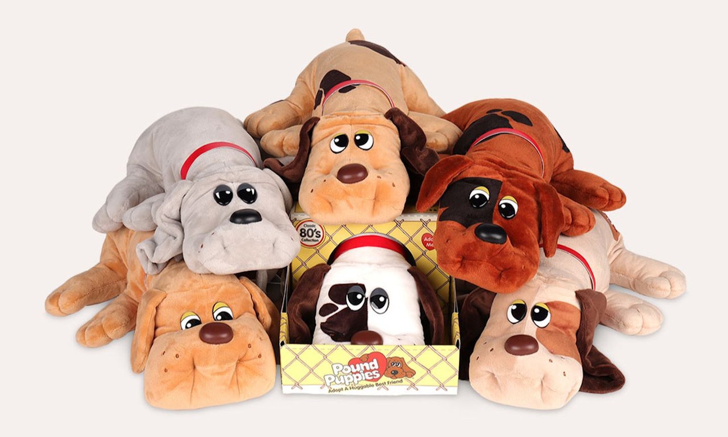 original Pound Puppy fluffy dog toys 