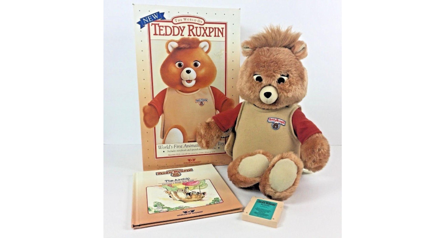 Teddy Ruxpin teddy bear original packaging