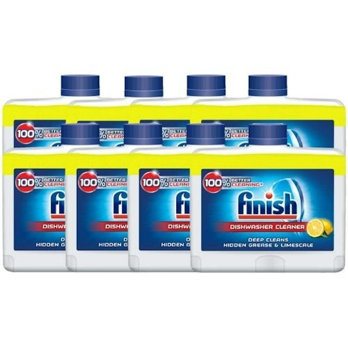 Finish Dishwasher Cleaner LEMON, Pack of 8