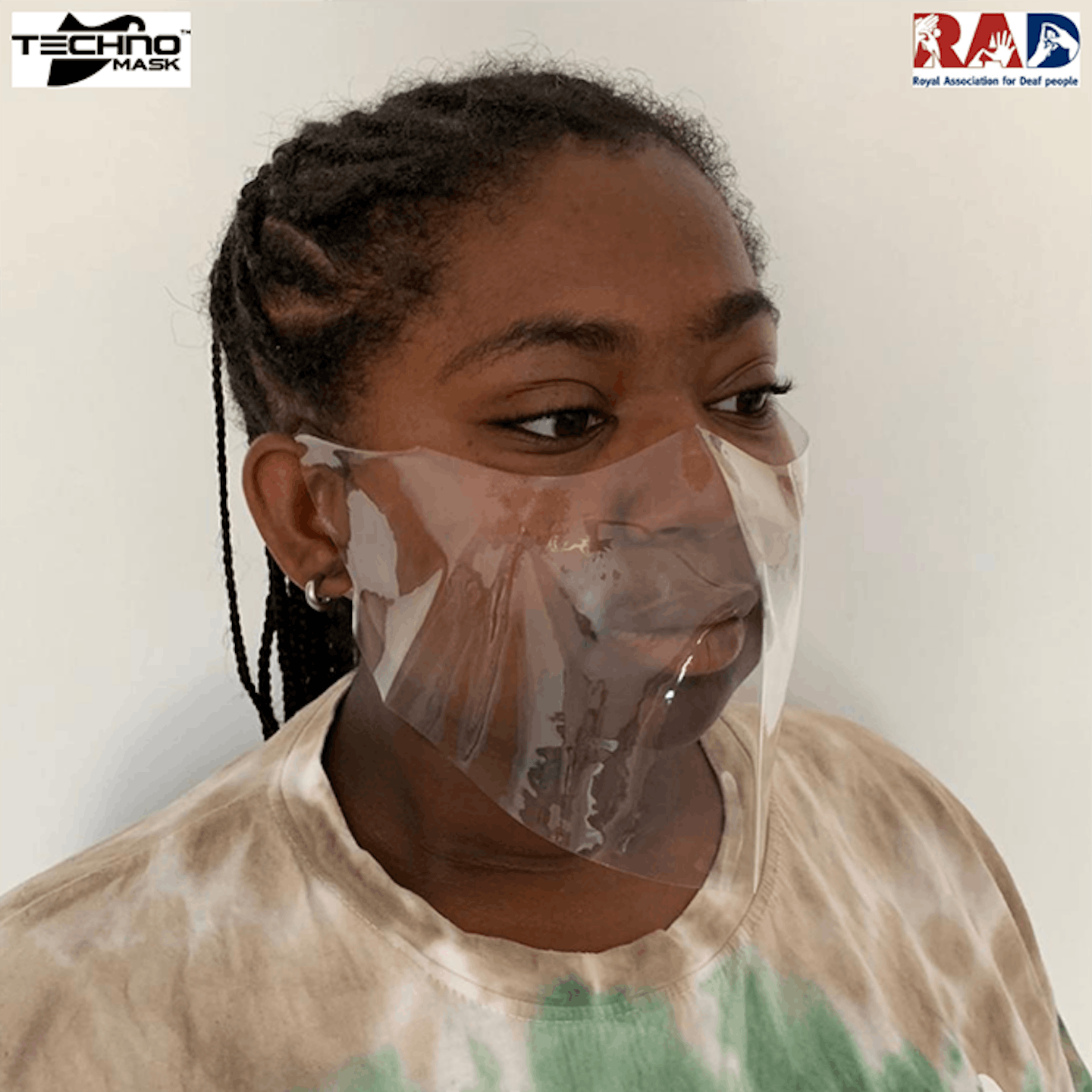 RAD transparent reusable face coverings