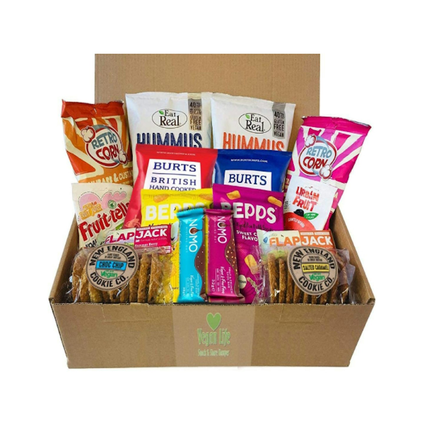 Amazon care box with vegan snacks