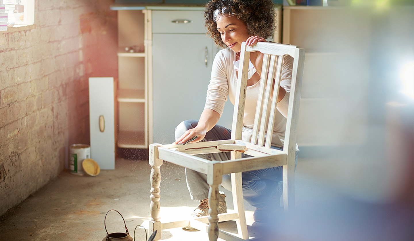 Woman DIY project