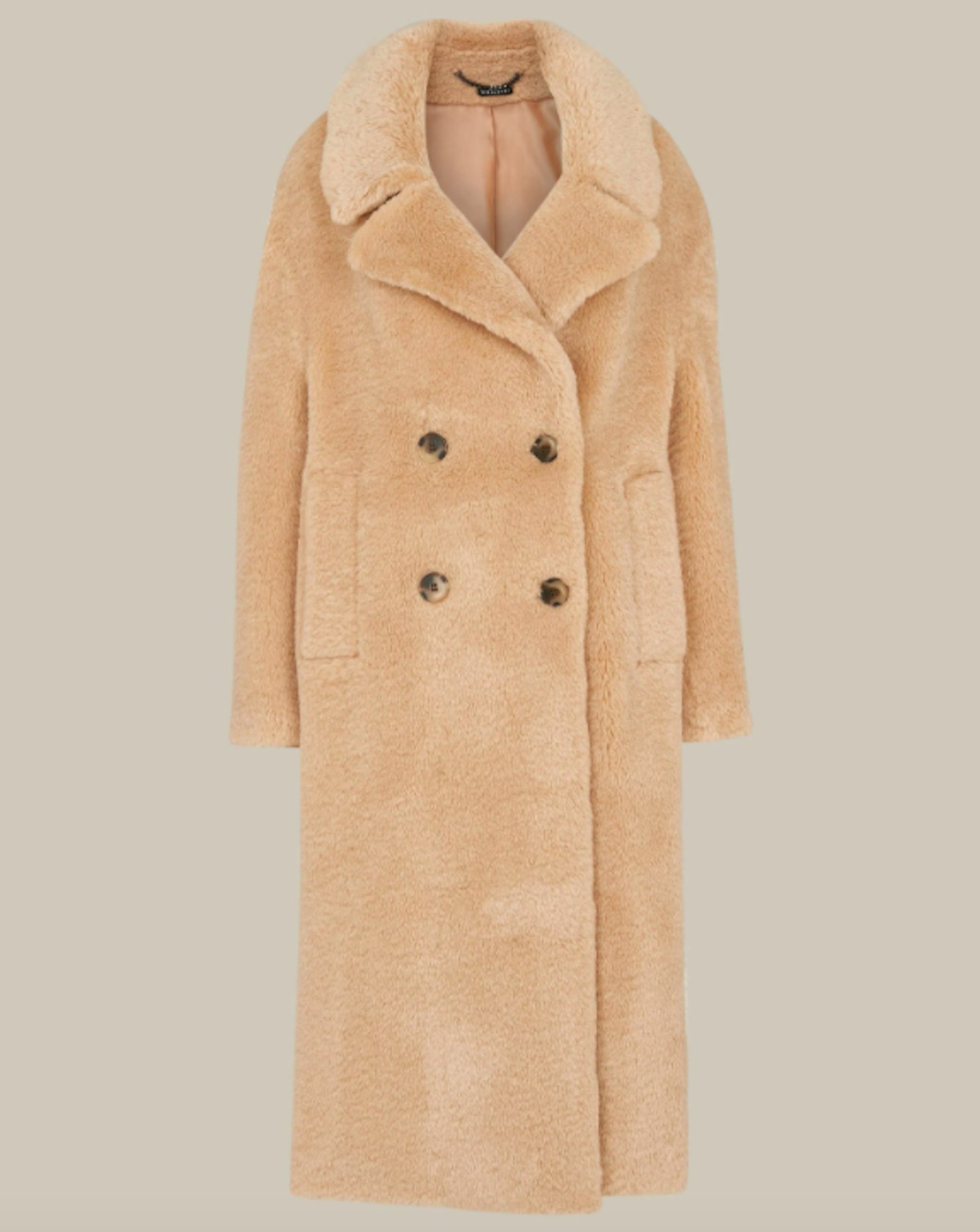 Whistles, Teddy Double-Breasted Coat, £255