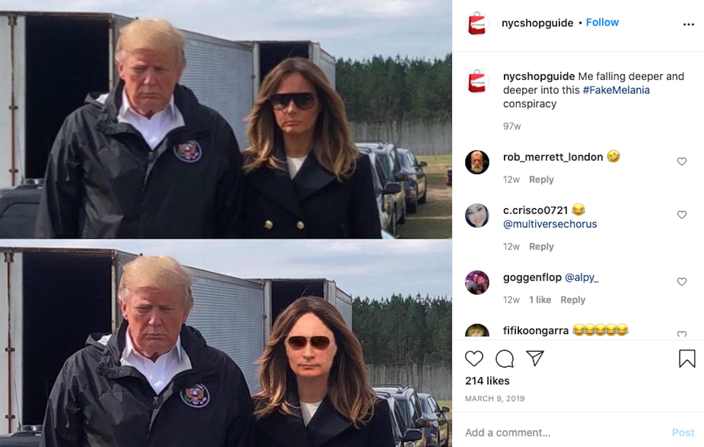 Fake Melania Memes - Grazia