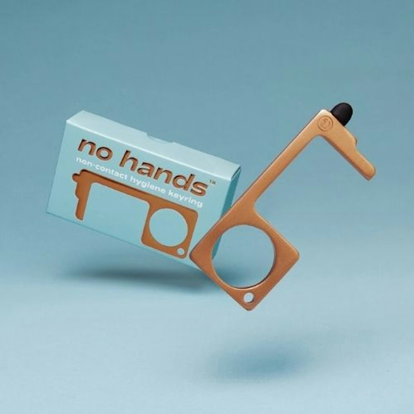 No hands - non-contact hygiene keyring