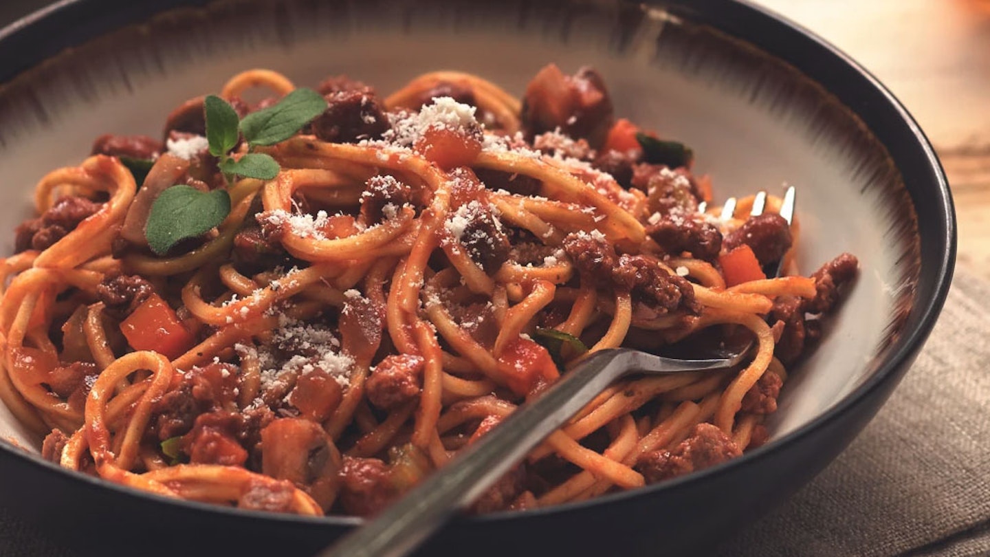 meat free spaghetti bolognese
