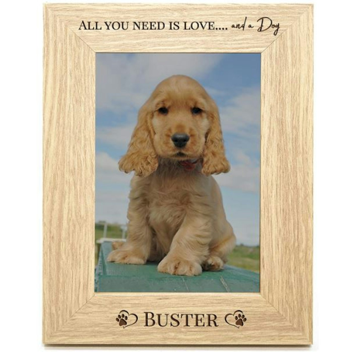 Personalised dog photo frame
