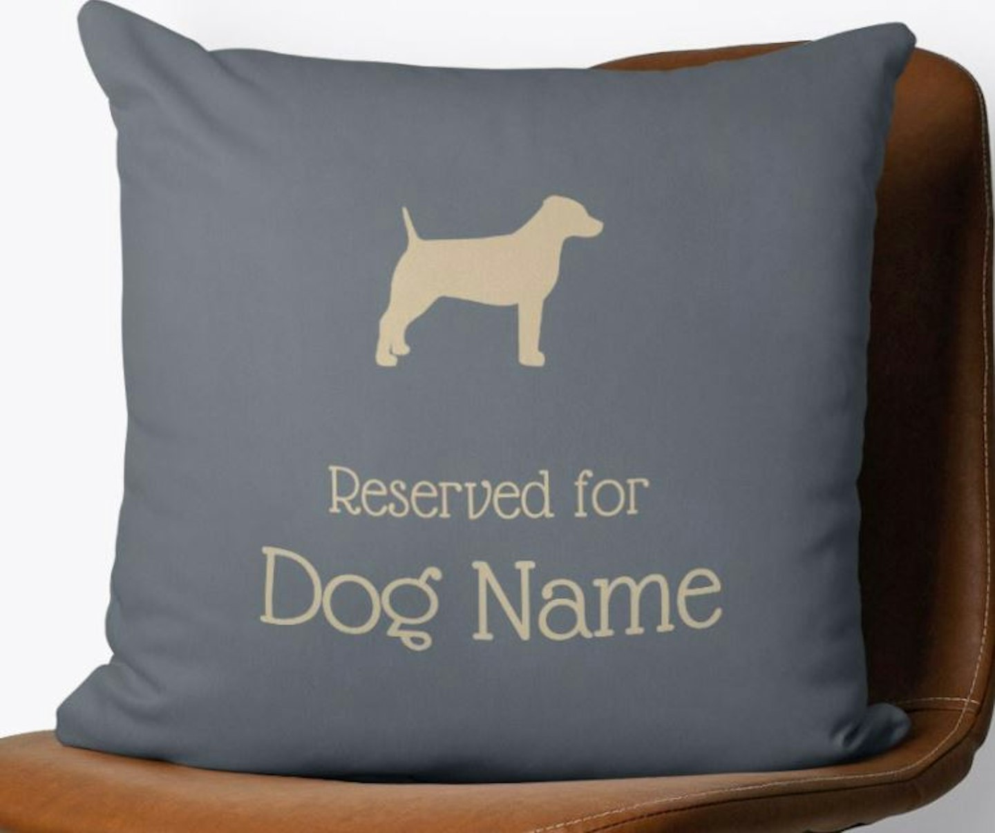 Personalised dog cushion