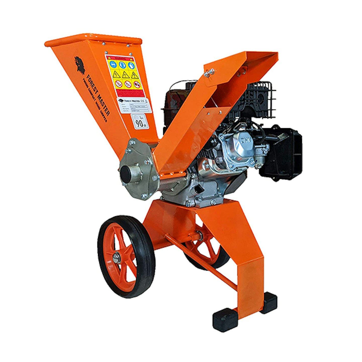 Forest Master 6hp Compact Petrol Wood Chipper Direct Drive 208cc 4 Stroke