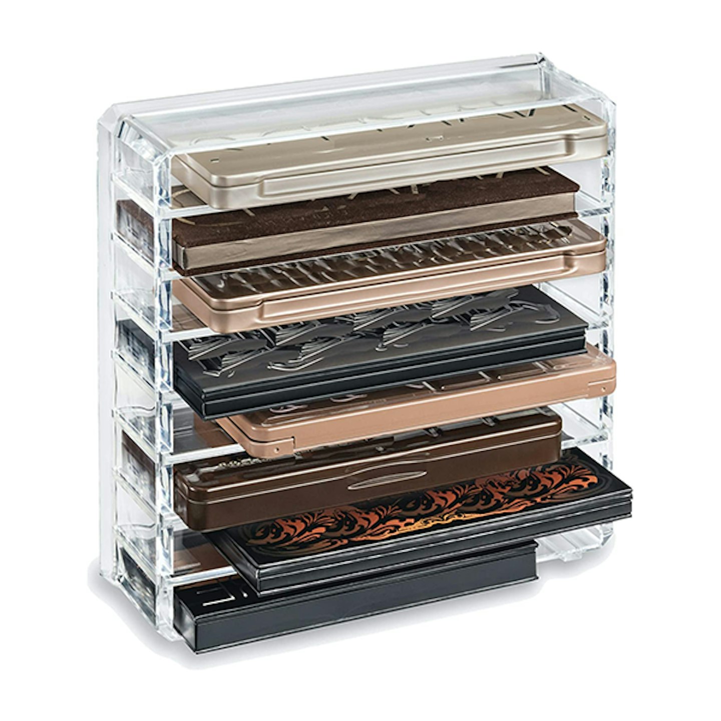 ByAlegory acrylic palette make-up organiser with removable partitions