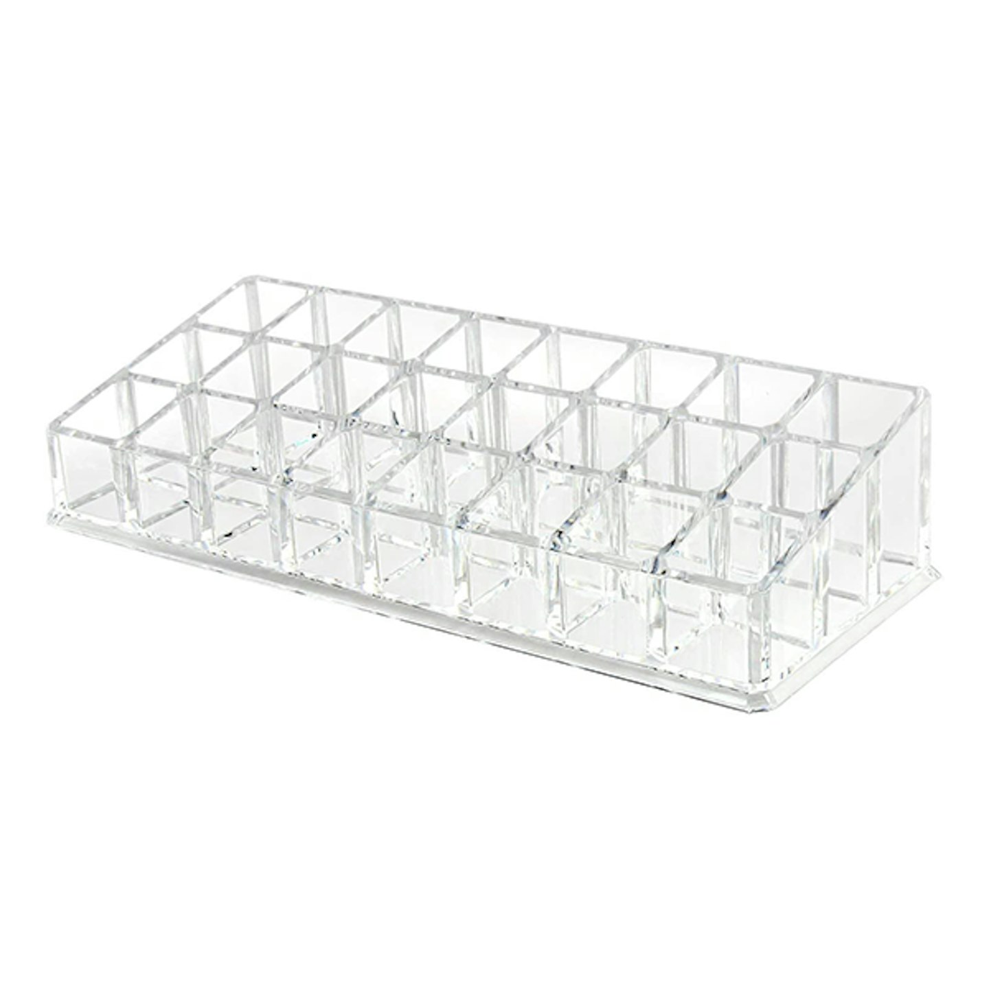 Discoballu00ae Clear Acrylic Lipstick Holder with 24 Slots