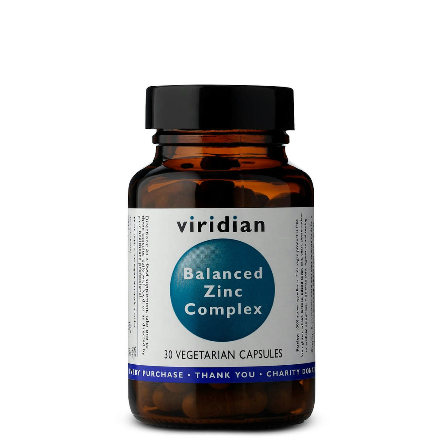 Viridian Balanced Zinc Complex Veg Capsules