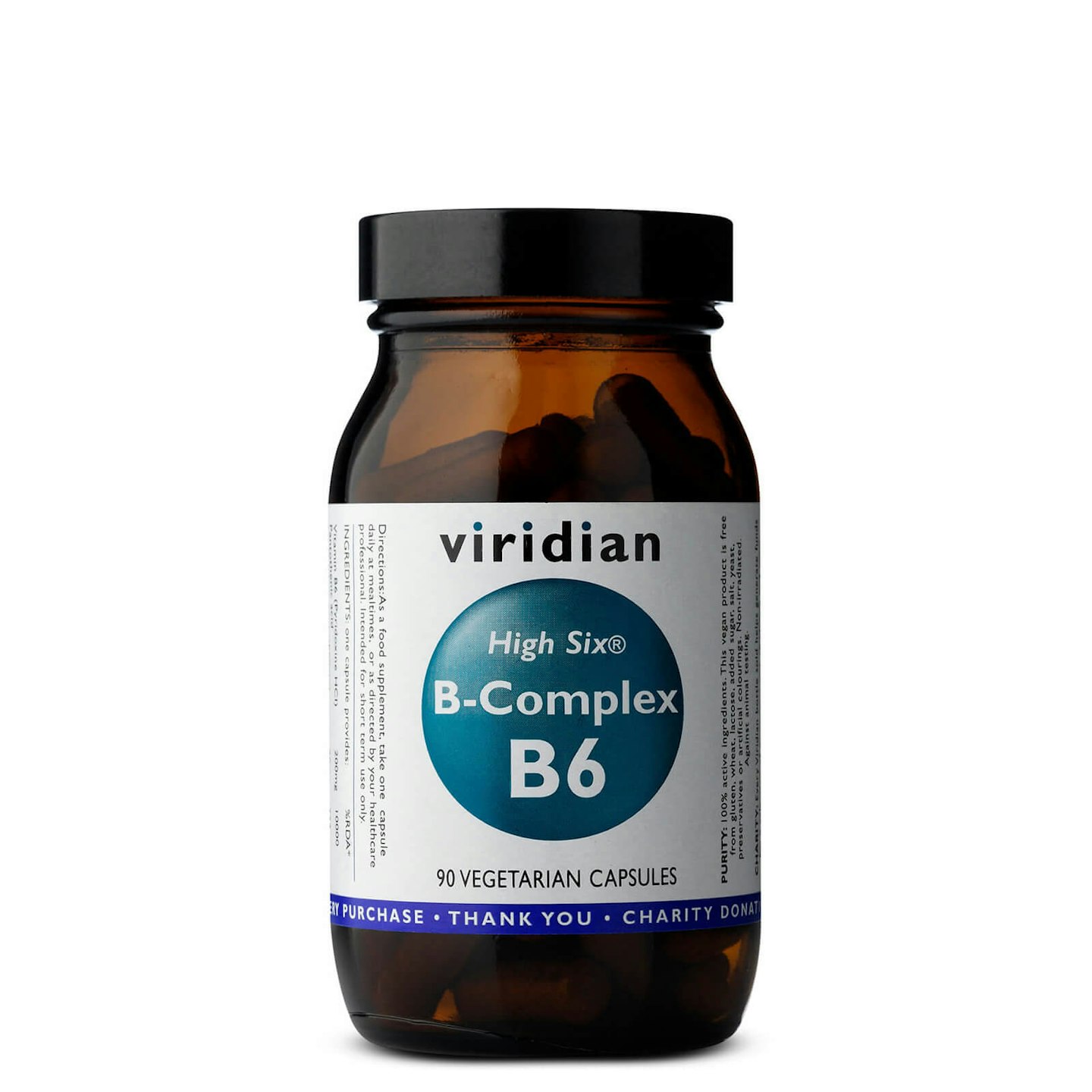 Viridian High Six Vitamin B6 with B-Complex