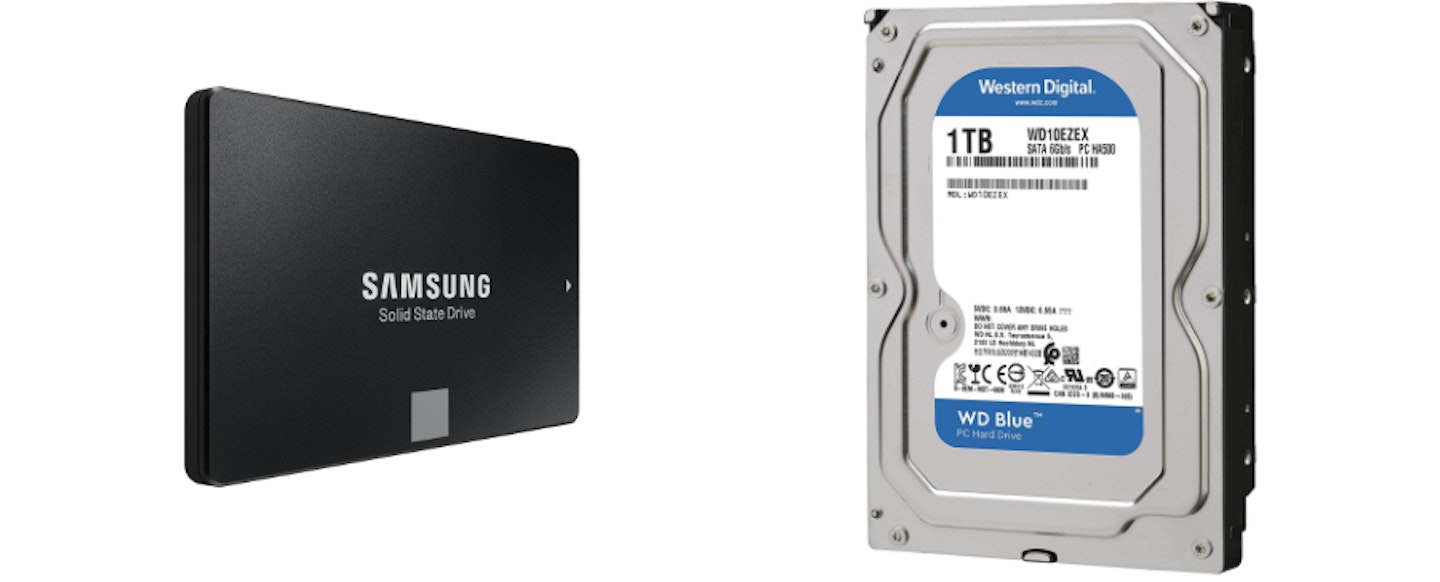 Samsung SSD and WD HDD