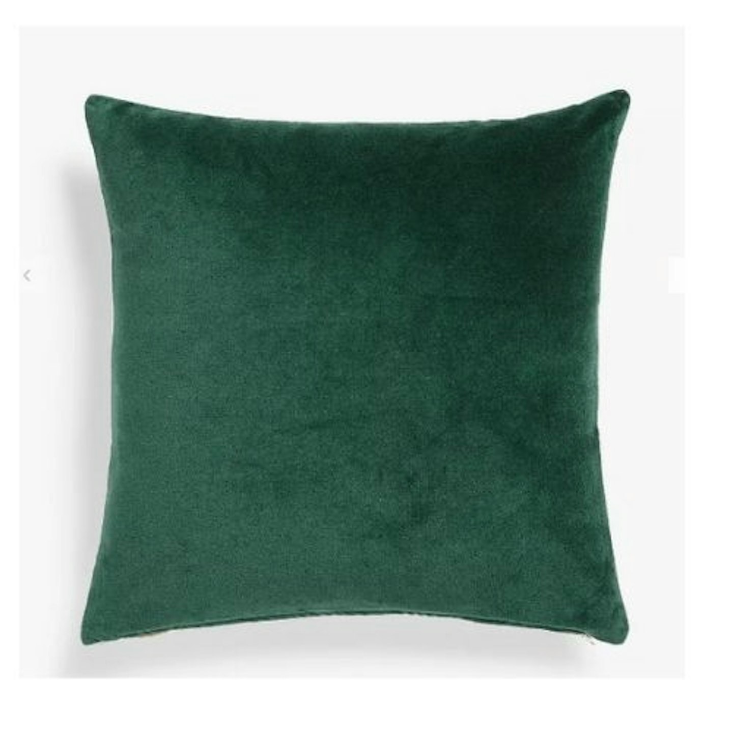 John Lewis & Partners Velvet Cushion in Green