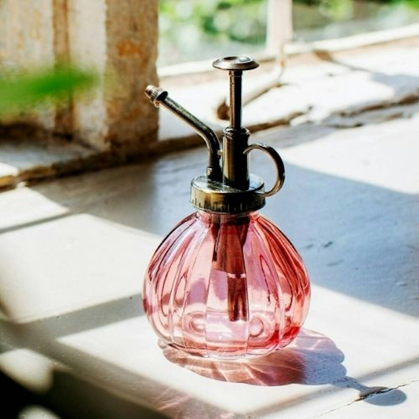 Pink Glass Plant Mister