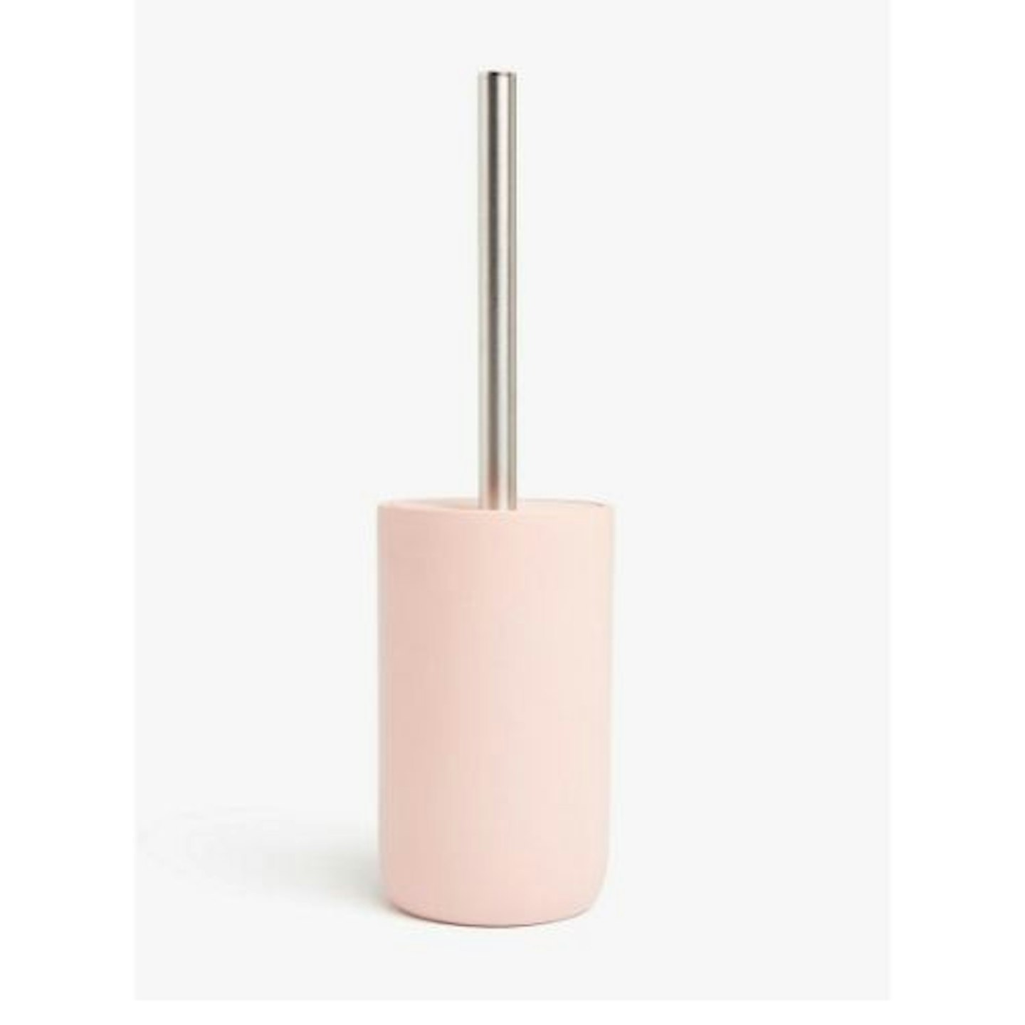John Lewis & Partners Matt Finish Toilet Brush in Pink