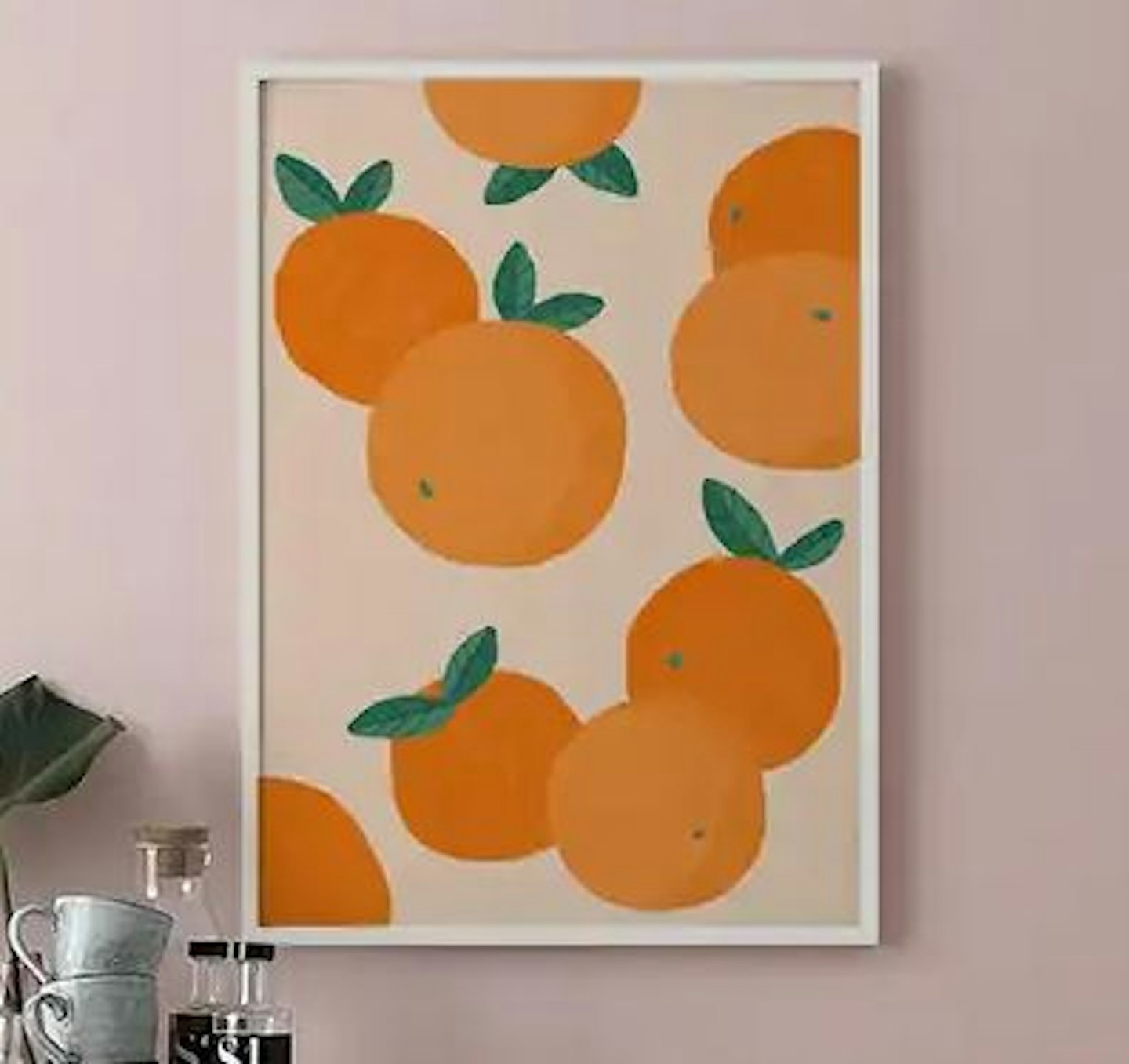 Orange illustration poster