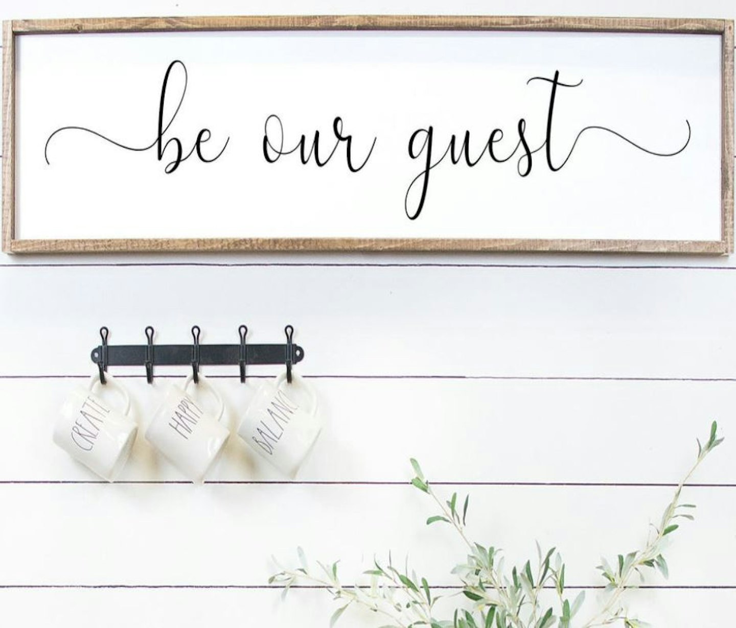 Be Our Guest - Rustic, Farmhouse, Handmade and Hand Painted Wood Sign