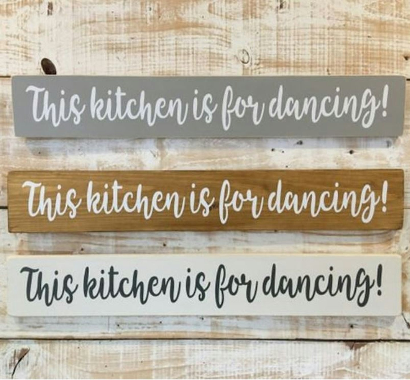 This Kitchen is for Dancing Large Wooden Sign