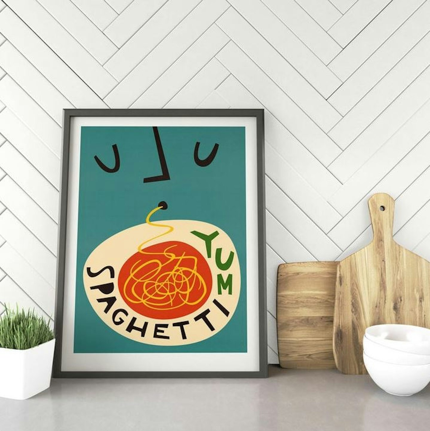 Spaghetti Kitchen Art