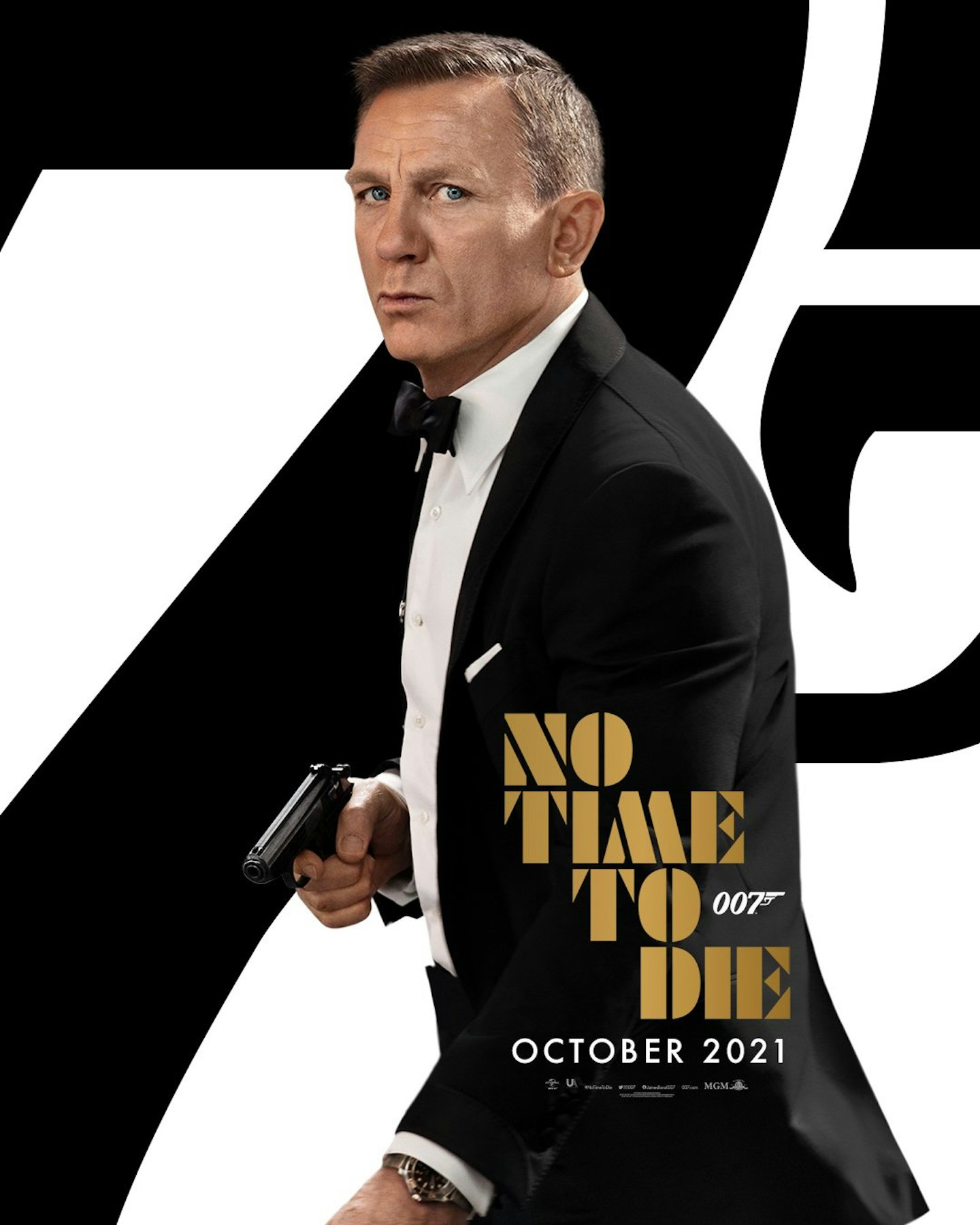 No Time To Die poster – Oct 2021 move
