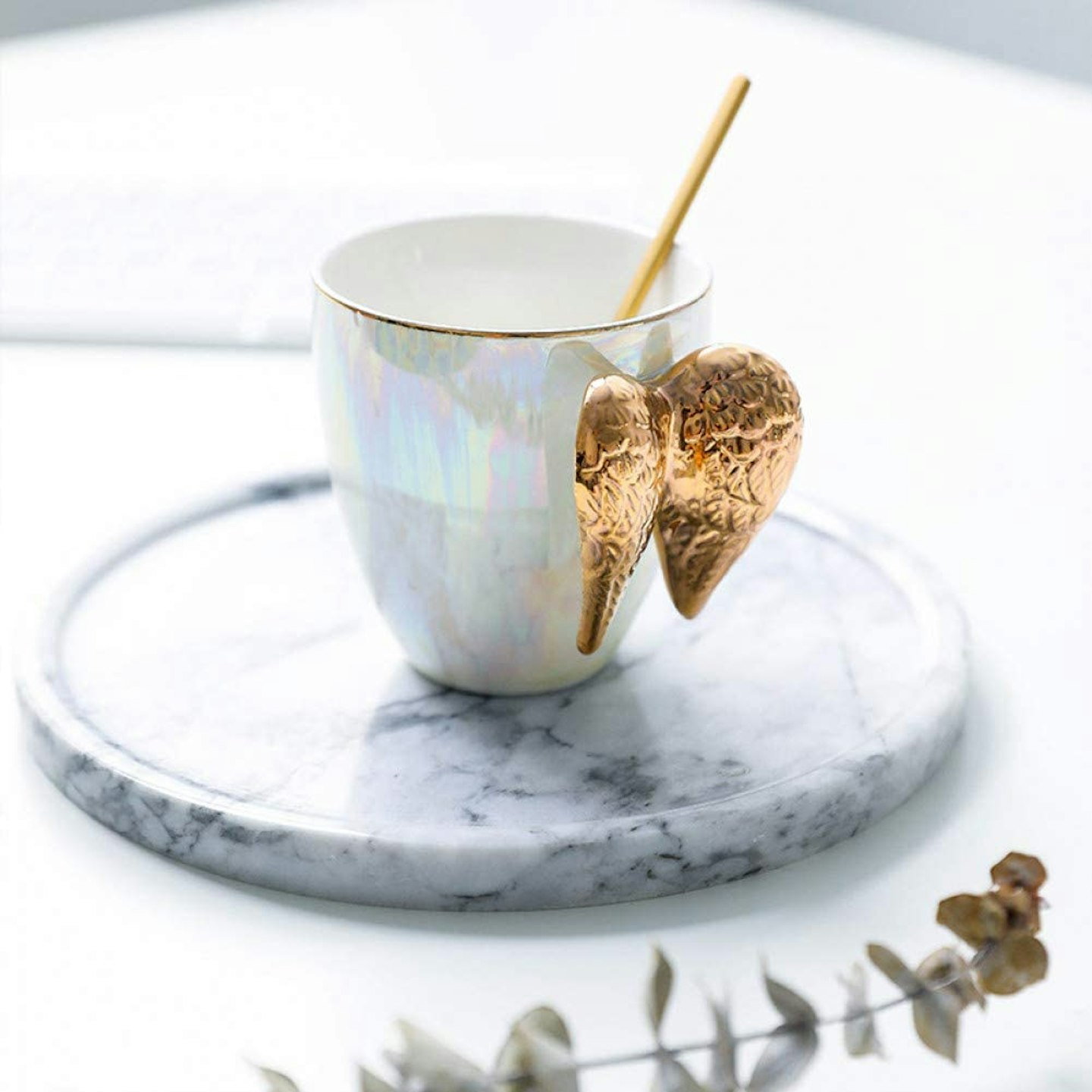 Erjialiu Golden Angel Wing Mug