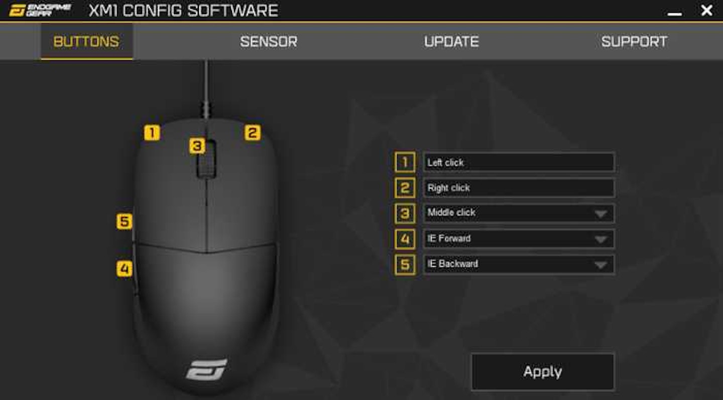 XM1 Config software screenshot