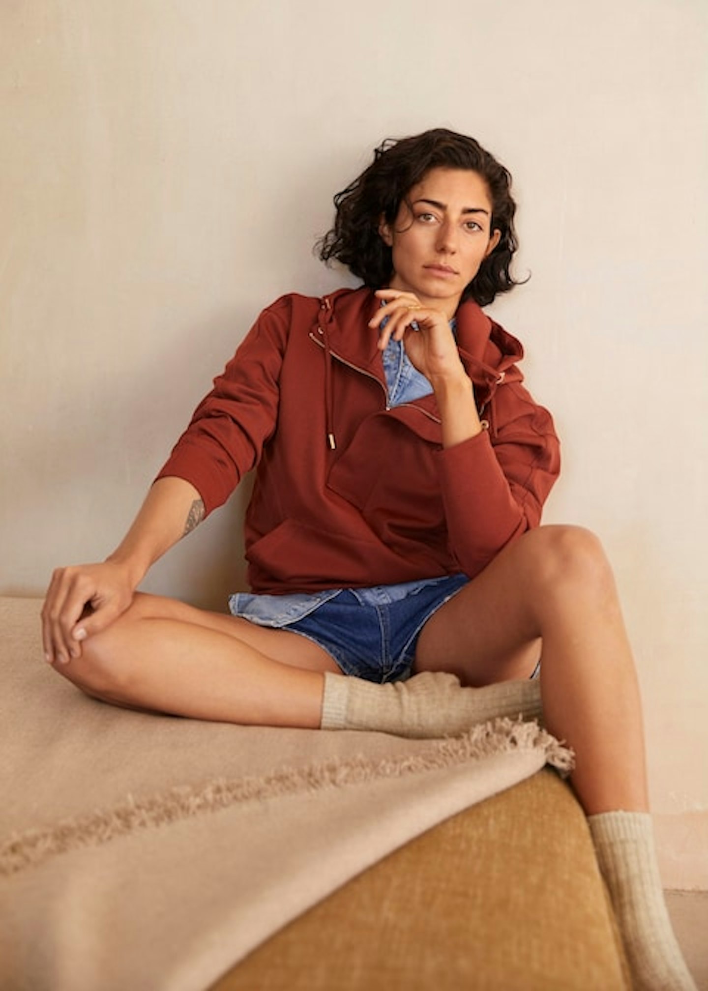 Mango, Hooded Knit Sweatshirt, £35.99