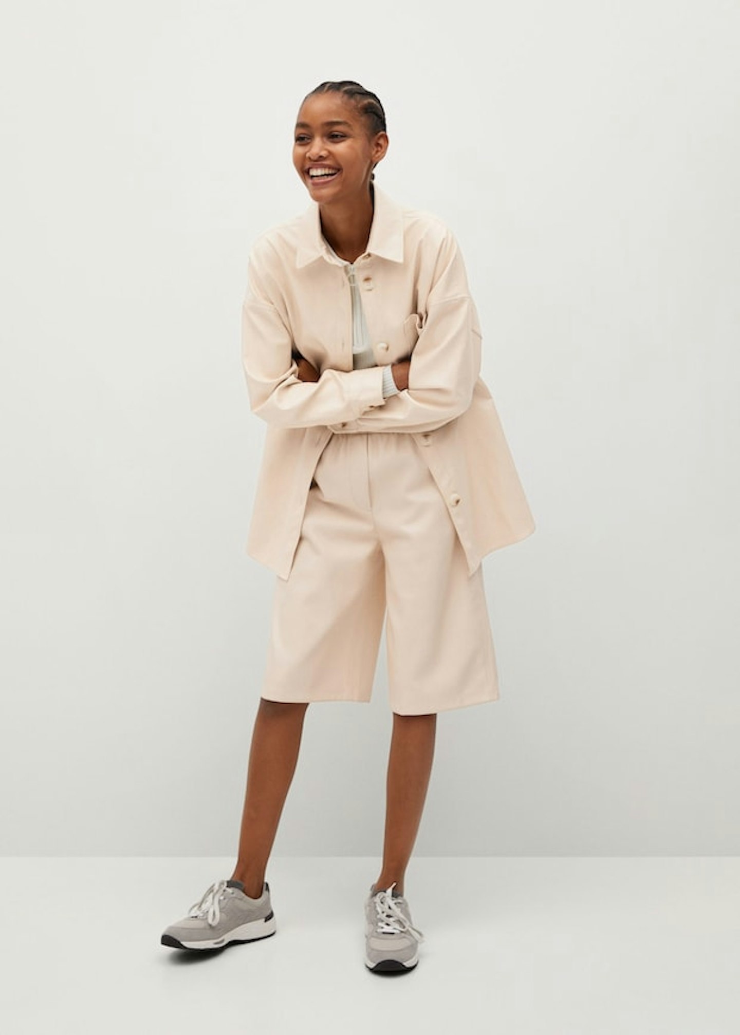 Mango, Oversize Leather-Effect Overshirt, £49.99