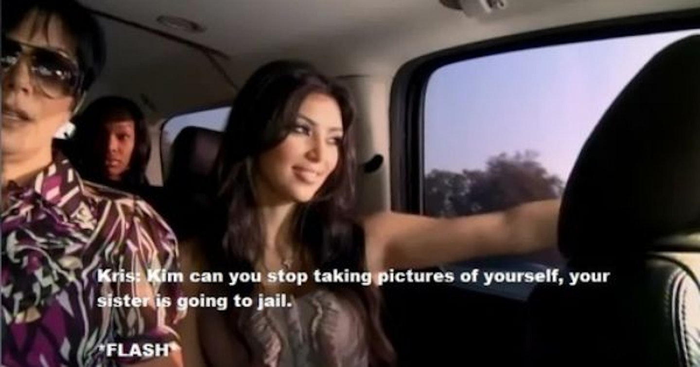 kim kardashian selfies khloe jail