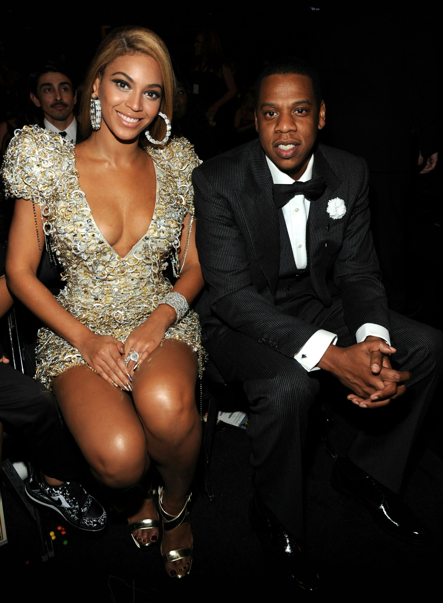 Beyonce and Jay-Z attends the 52nd Annual GRAMMY Awards held at Staples Center on January 31, 2010 in LA