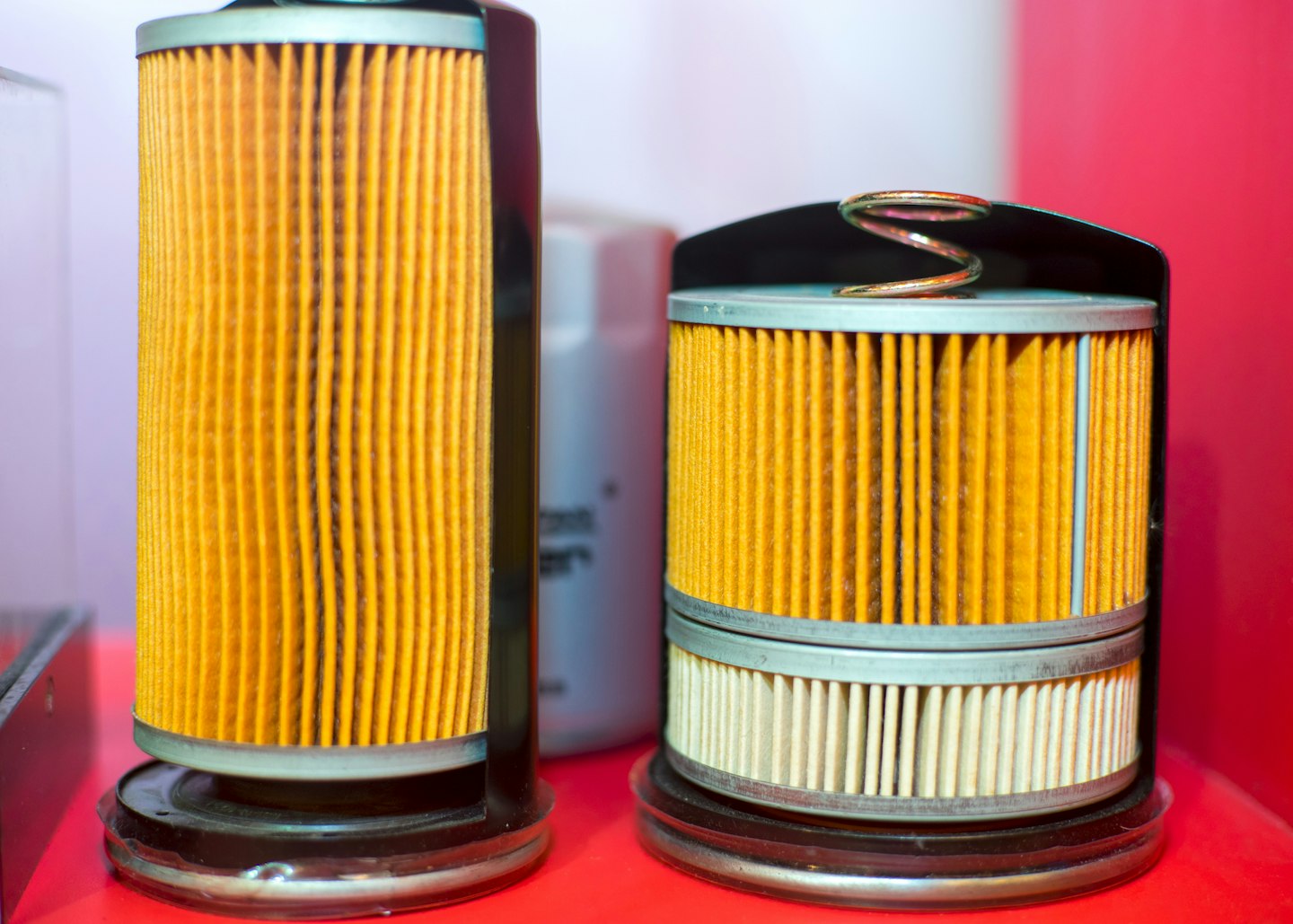Two clean air filters