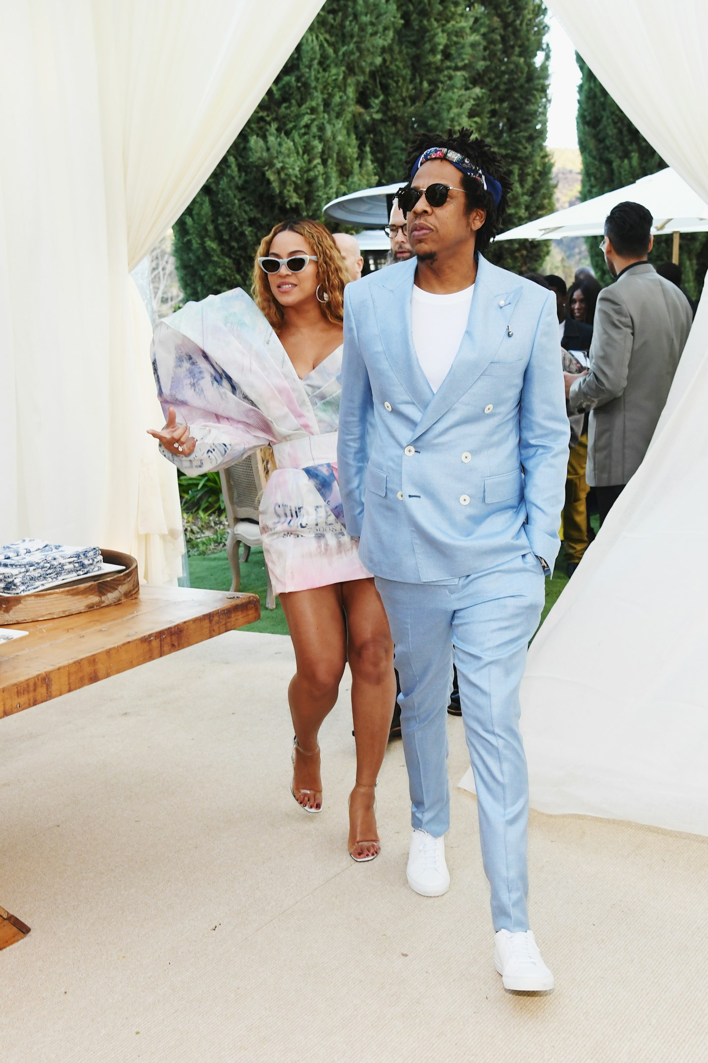 Jay-Z and Beyonce attend 2019 Roc Nation THE BRUNCH on February 9, 2019 in Los Angeles, California