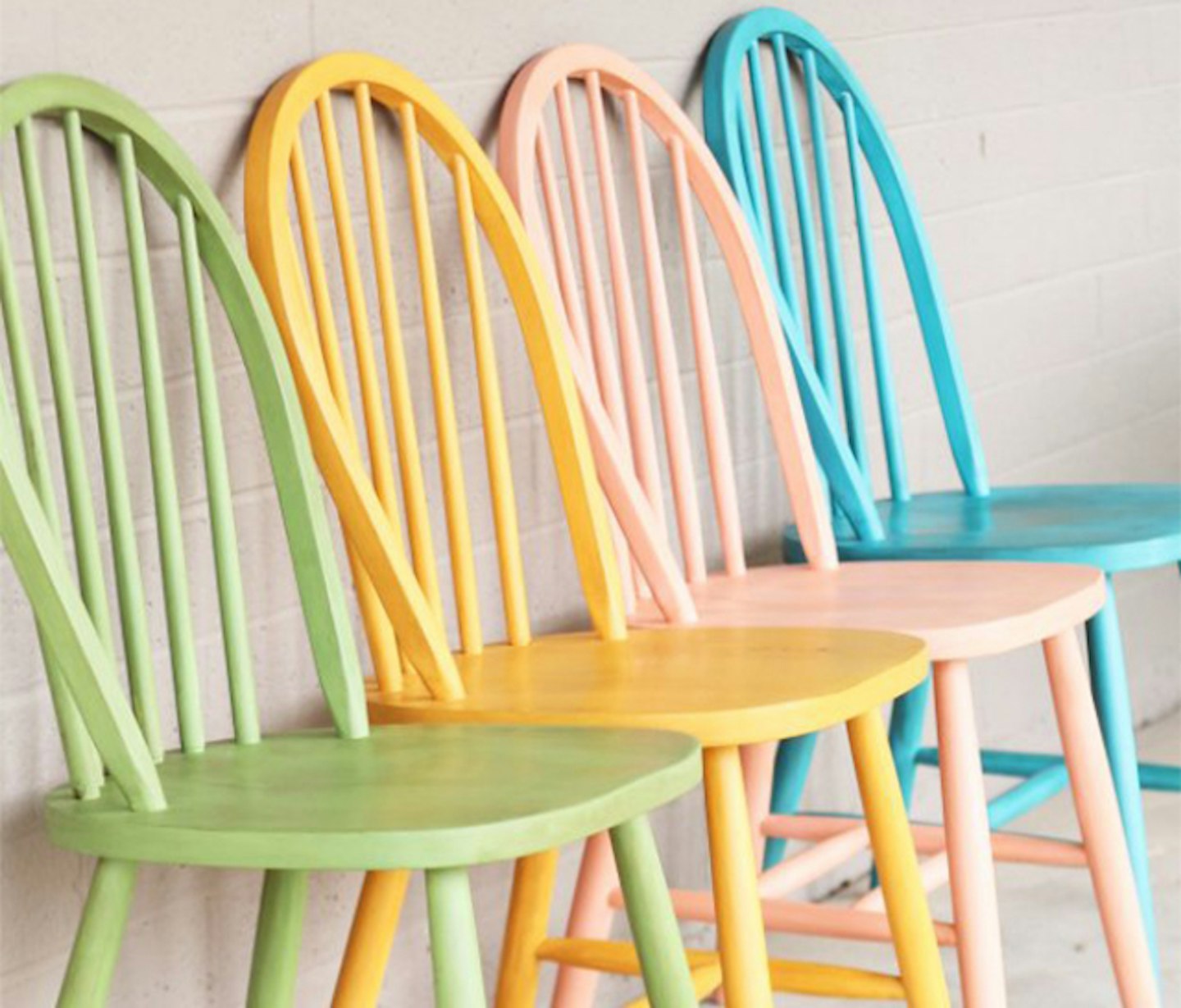 Colourful Chalk Painted Chairs