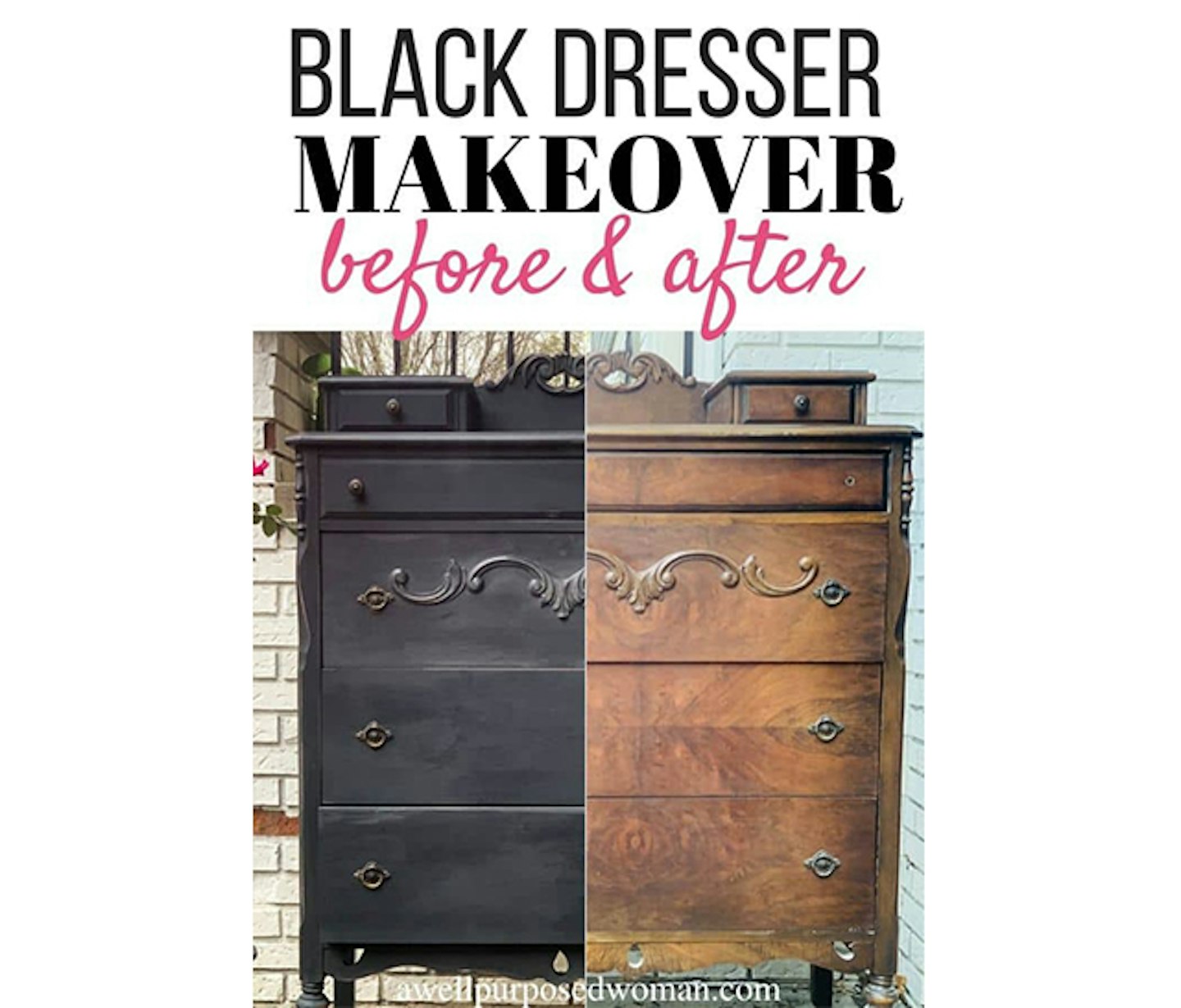 How to Paint Furniture with Black Chalk Paint