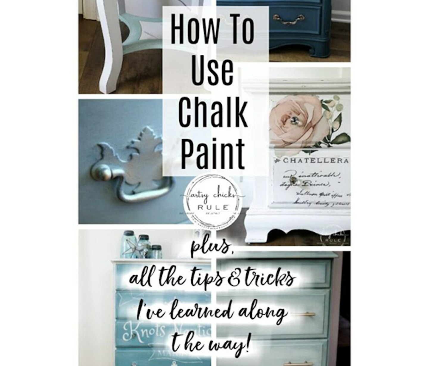 How To Chalk Paint Furniture & More! (tips & tricks I've learned